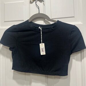 New Aerie crop 
Black Lace
Size Small